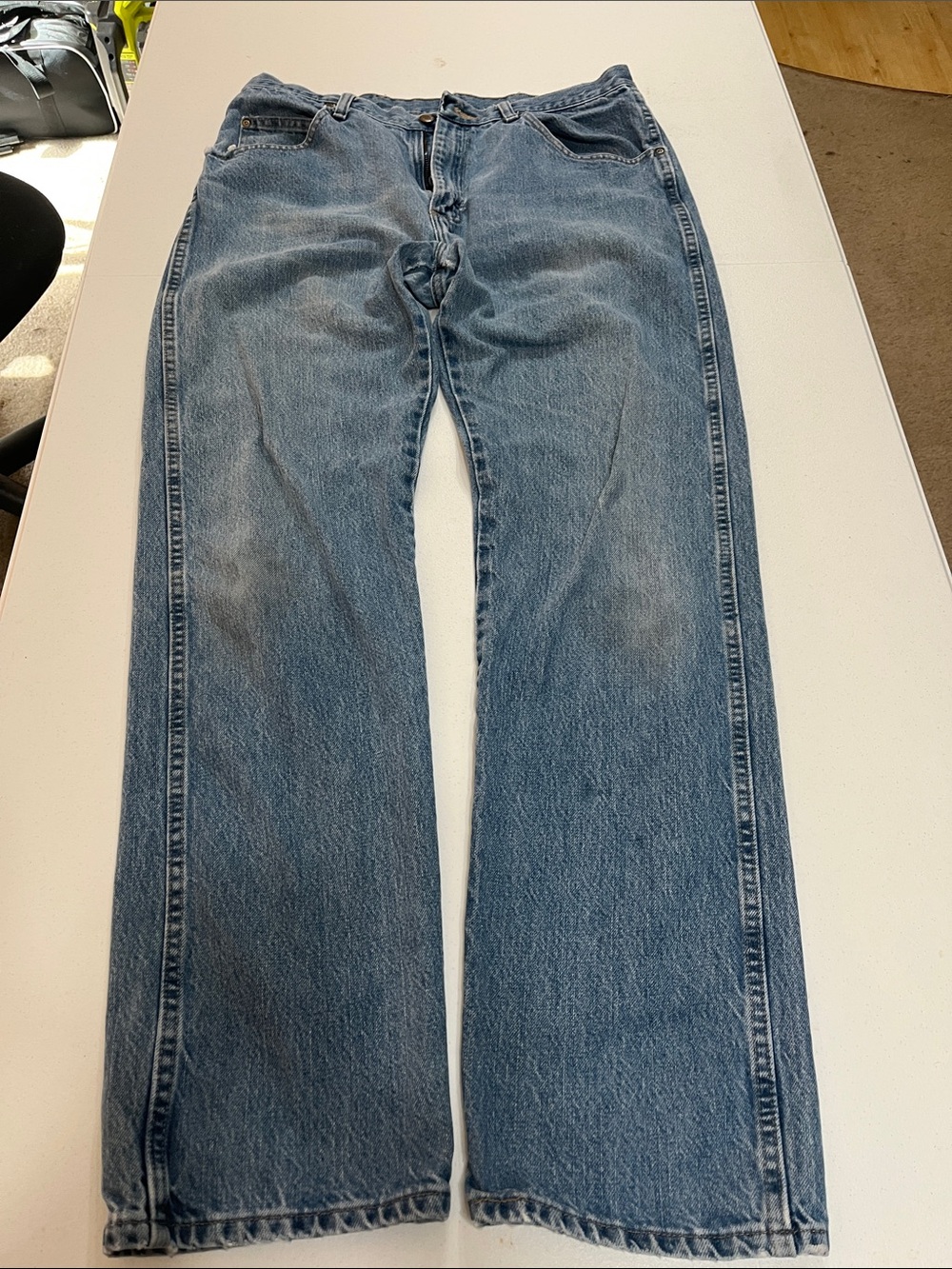 Wrangler Men's Light Blue Bootcut Jeans